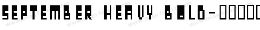 September Heavy Bold字体转换